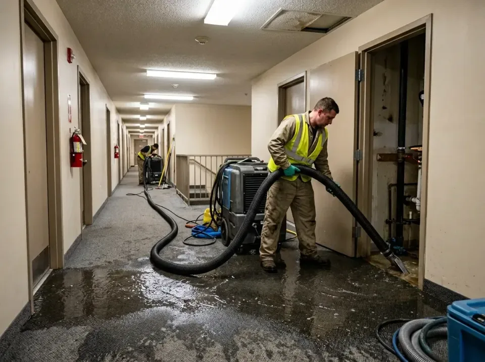 multi-unit-apartment-hallway-f-005 — frequently asked questions, Emergency Burst Pipe Water Extraction & Removal in Post Fal…
